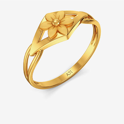 Flower  Gold Kids Ring alternate view 1