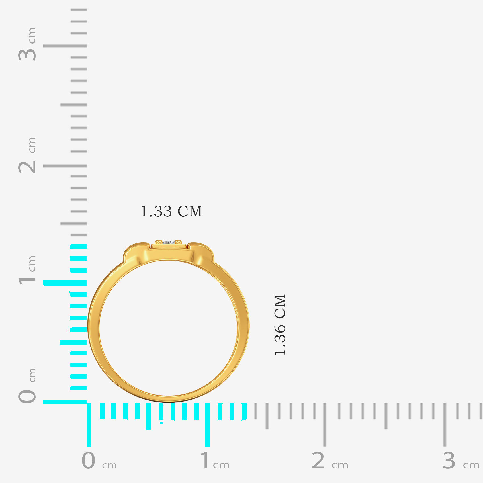 Splendor  Gold Kids Ring image