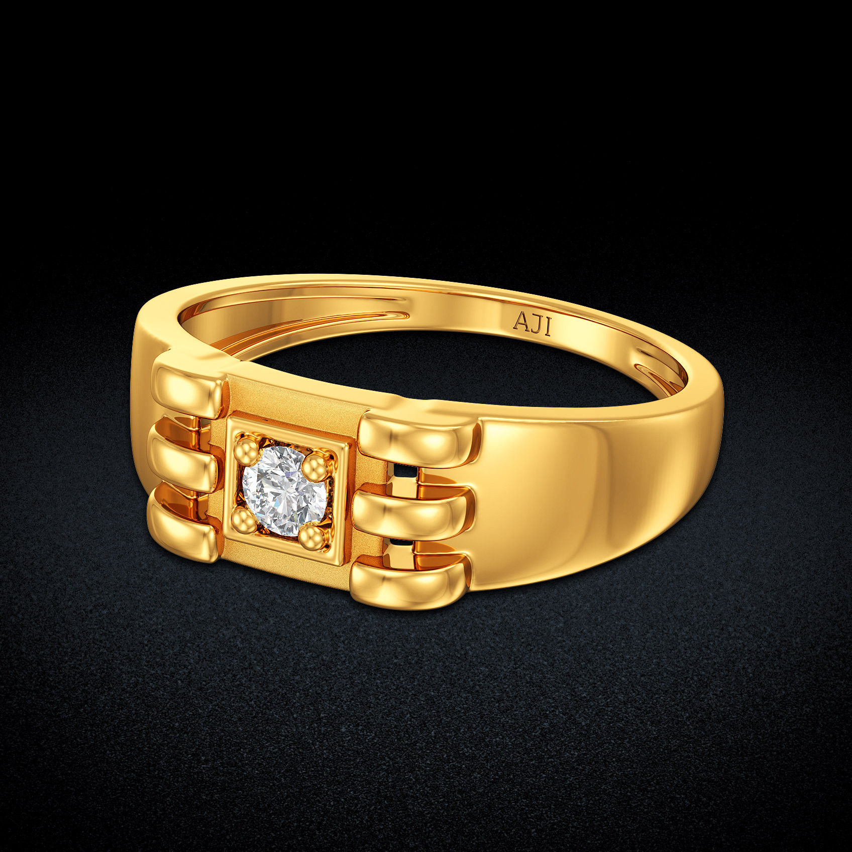 Splendor  Gold Kids Ring image