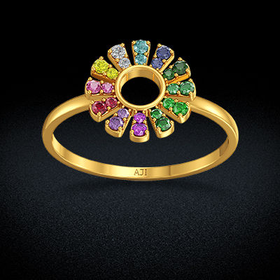 Colorful Curve Women Rings alternate view 2