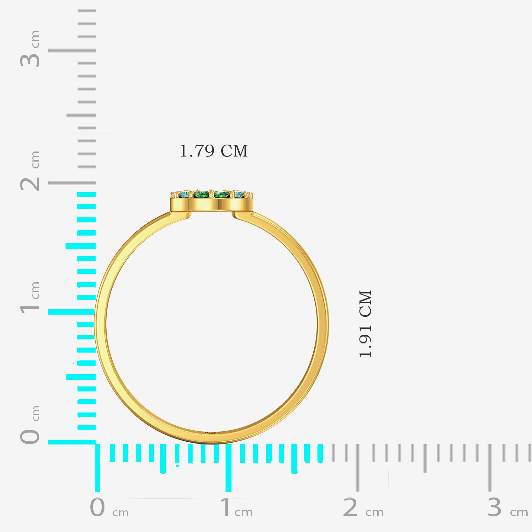 Multi-hued Arch Women Rings image