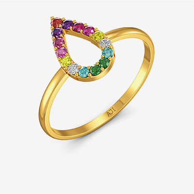 Multi-hued Arch Women Rings alternate view 1