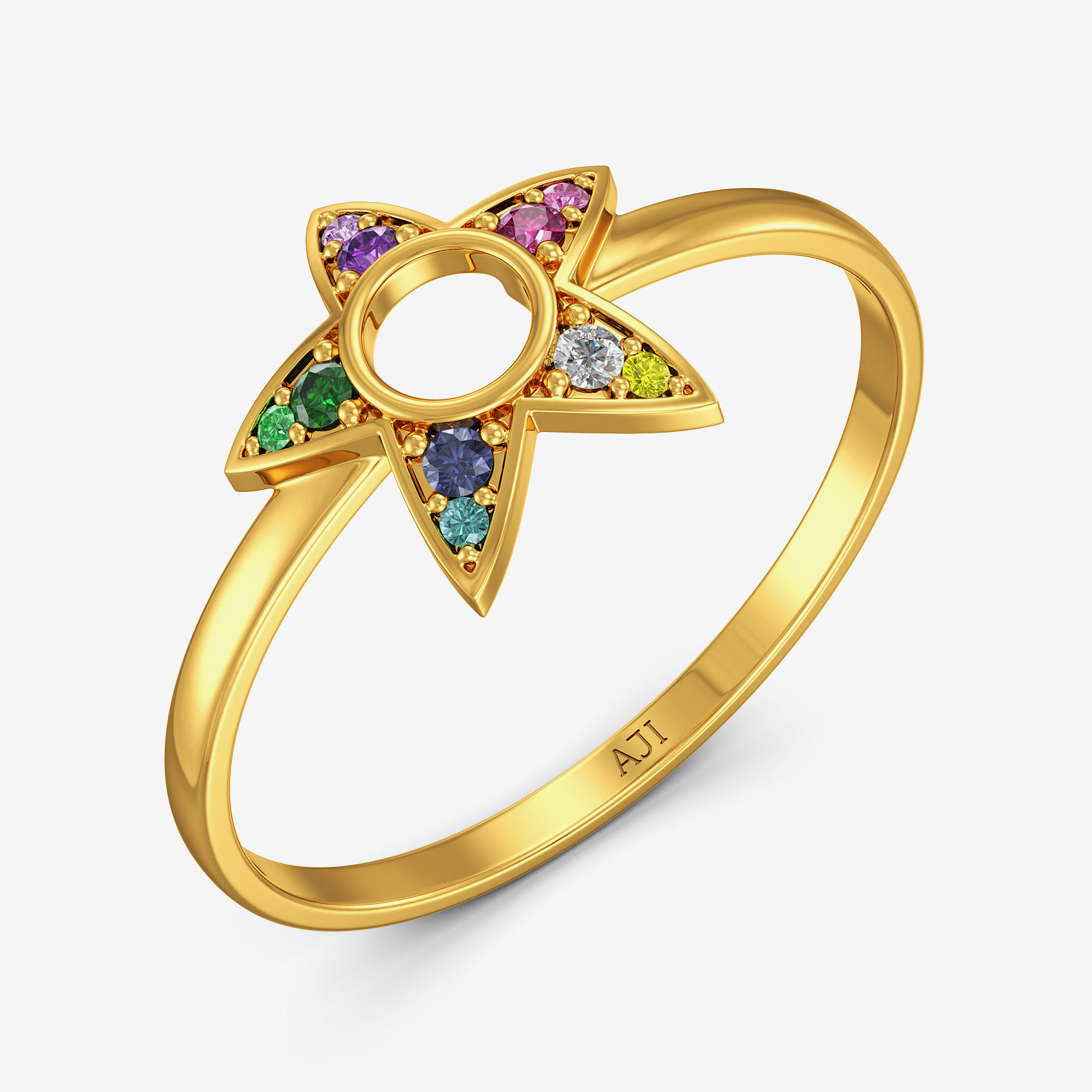 Colorful Bow Women Rings