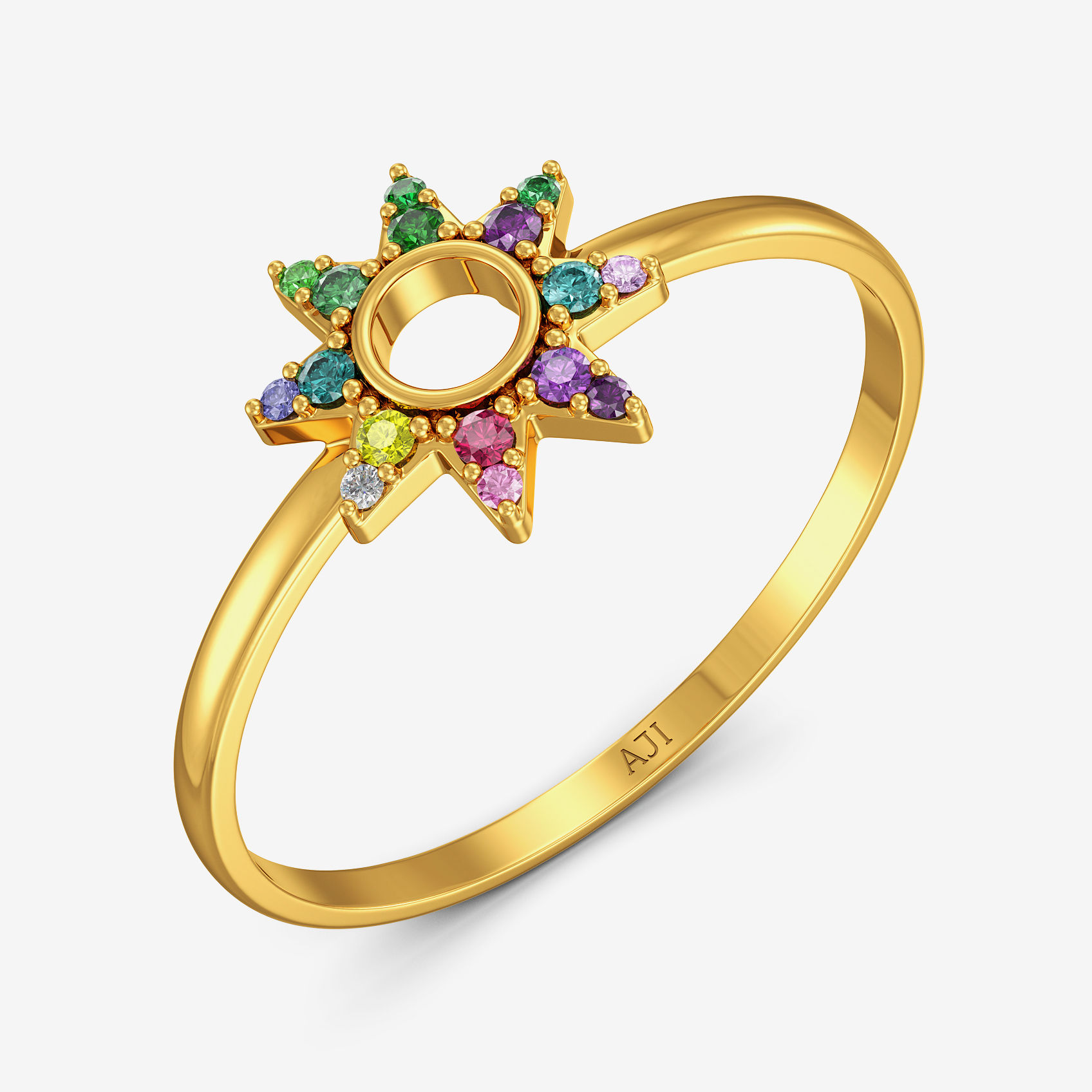 Variegated Arc Women Rings