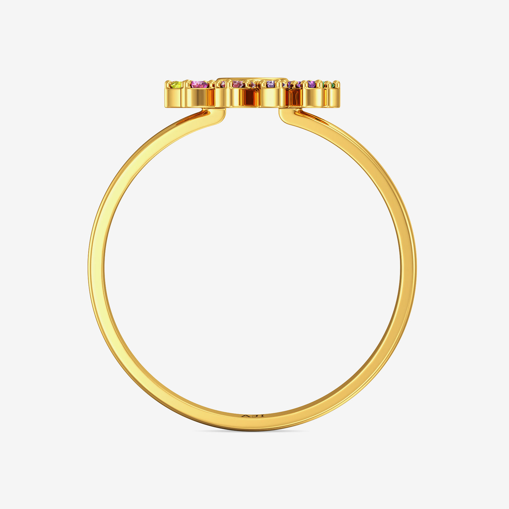 Chromatic Semicircle Women Rings image