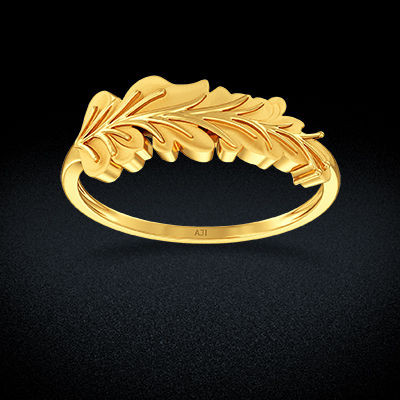 Foliate Gold Ring alternate view 2