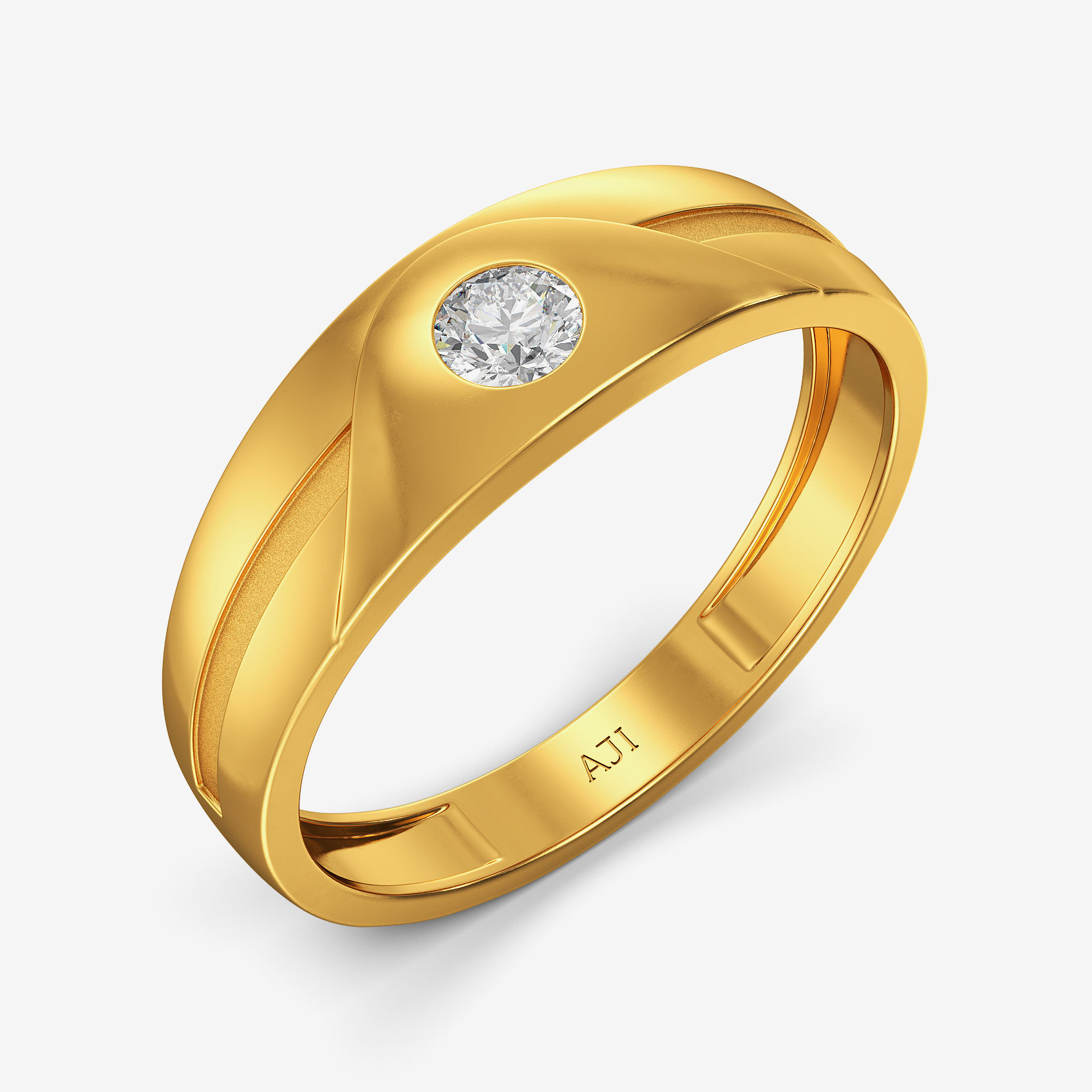 Appealing Men Gold Ring