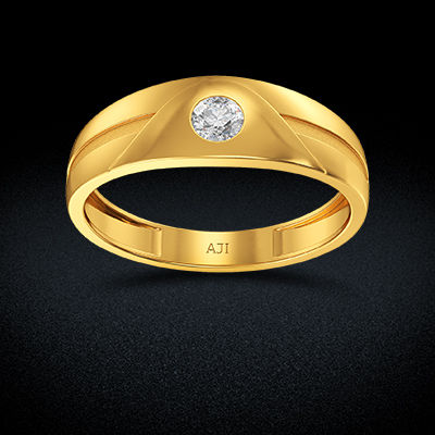 Appealing Men Gold Ring alternate view 2