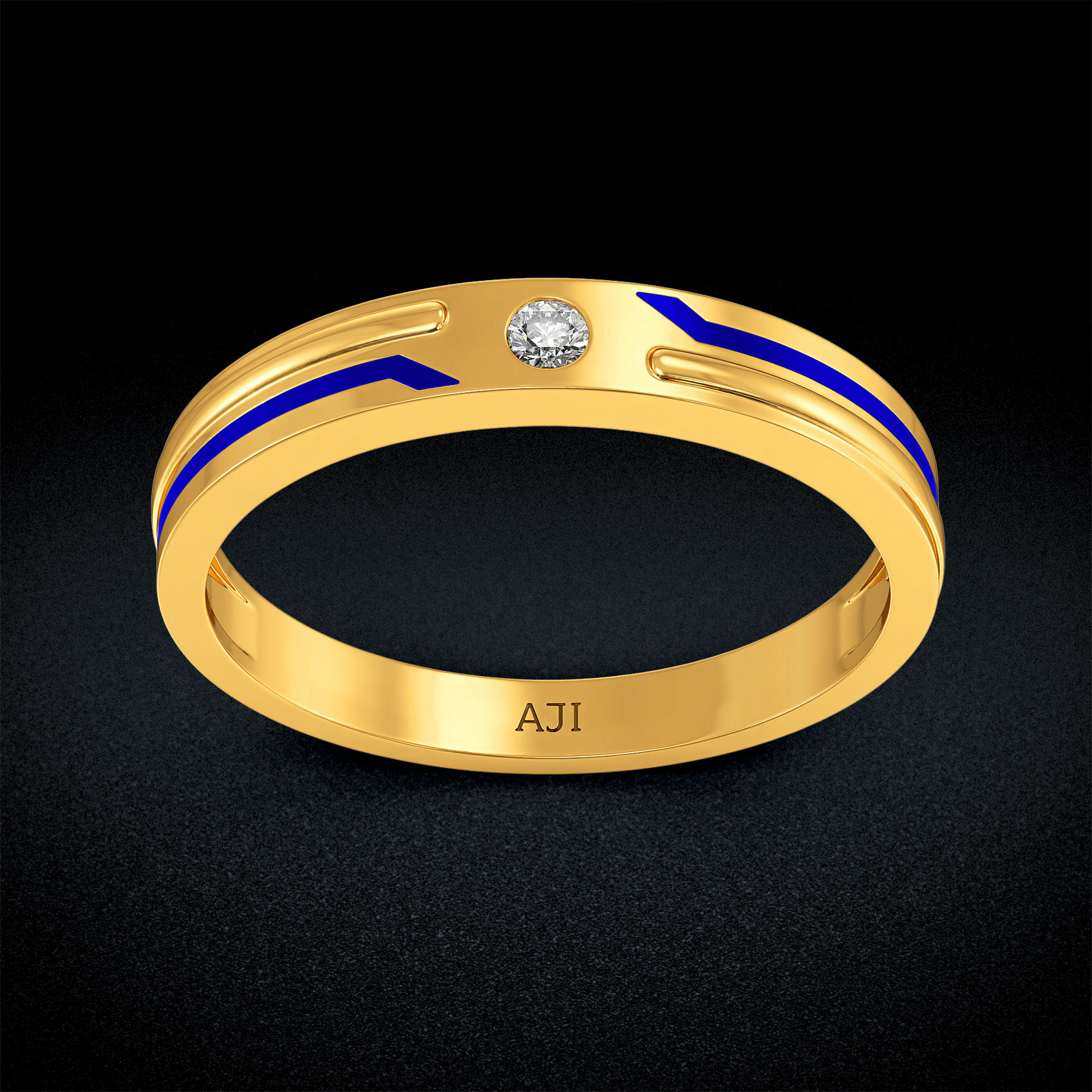 Alluring Men Gold Ring image