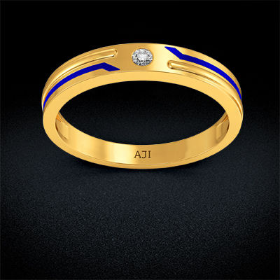 Optimal Men Gold Ring alternate view 2