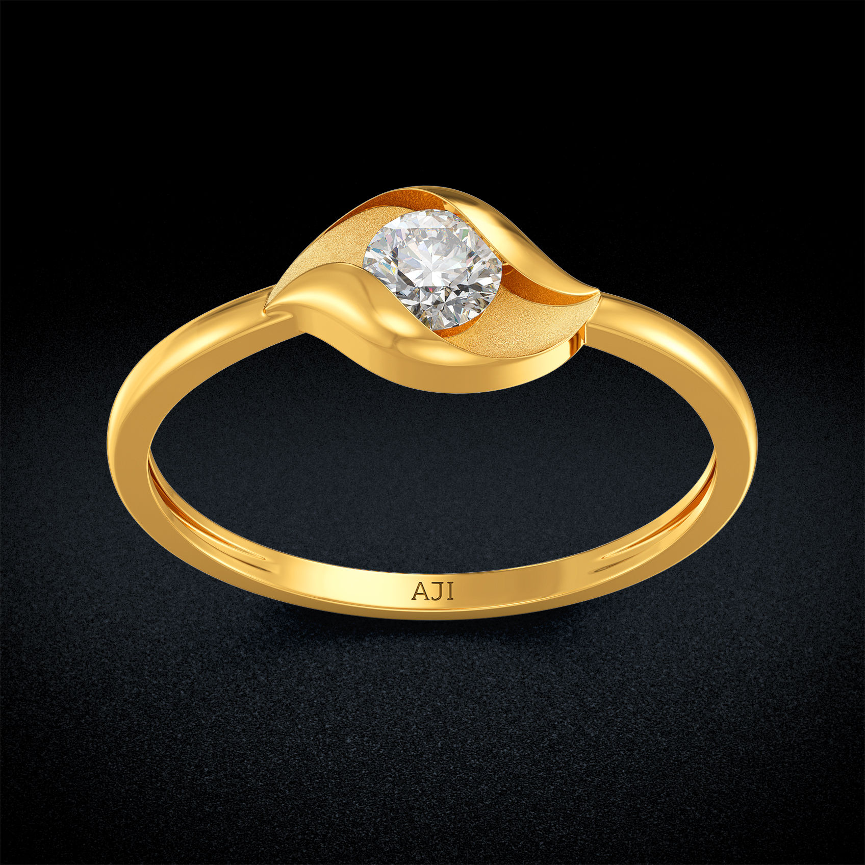 Leaf Women Gold Ring image