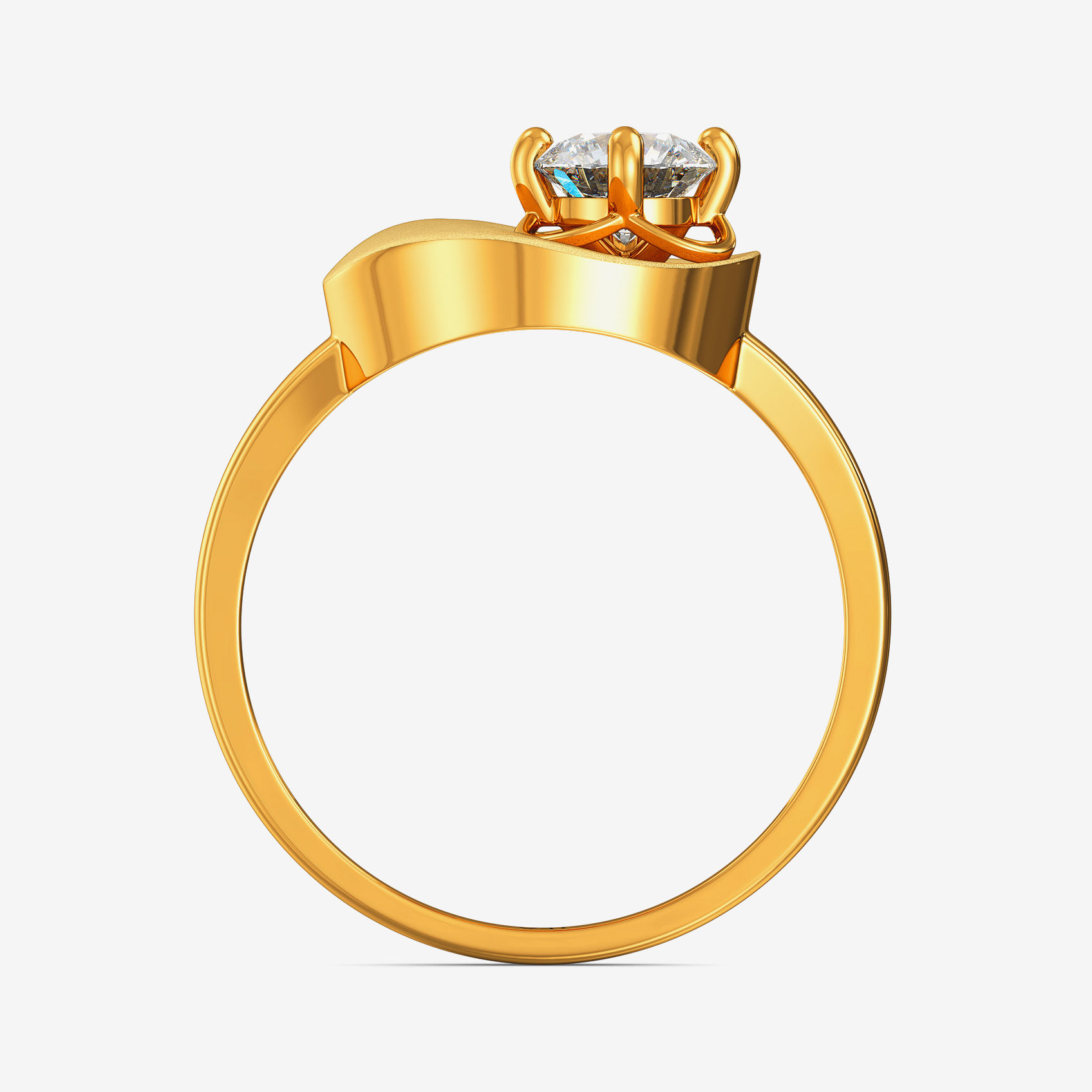 Floral Women Gold Ring image