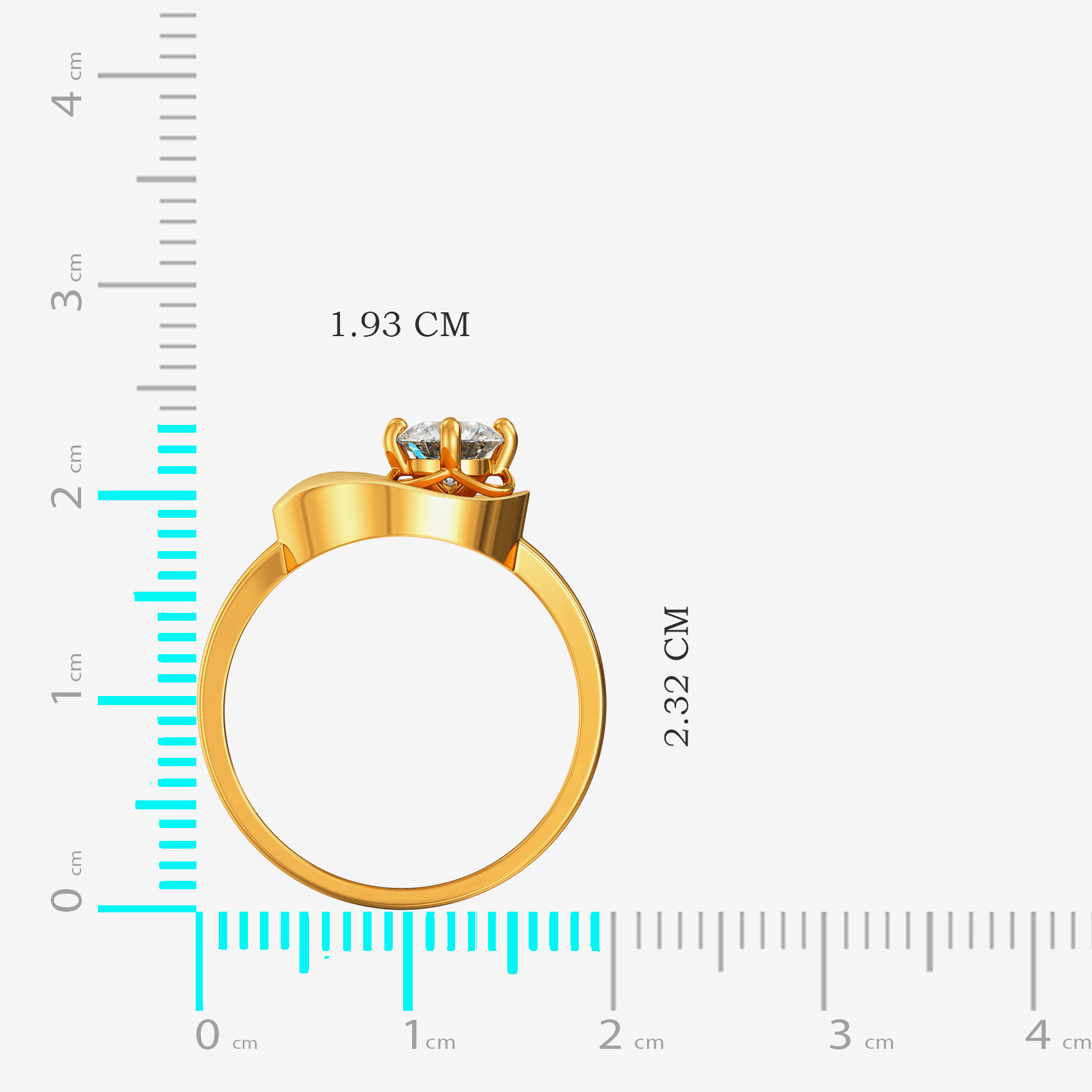 Floral Women Gold Ring image