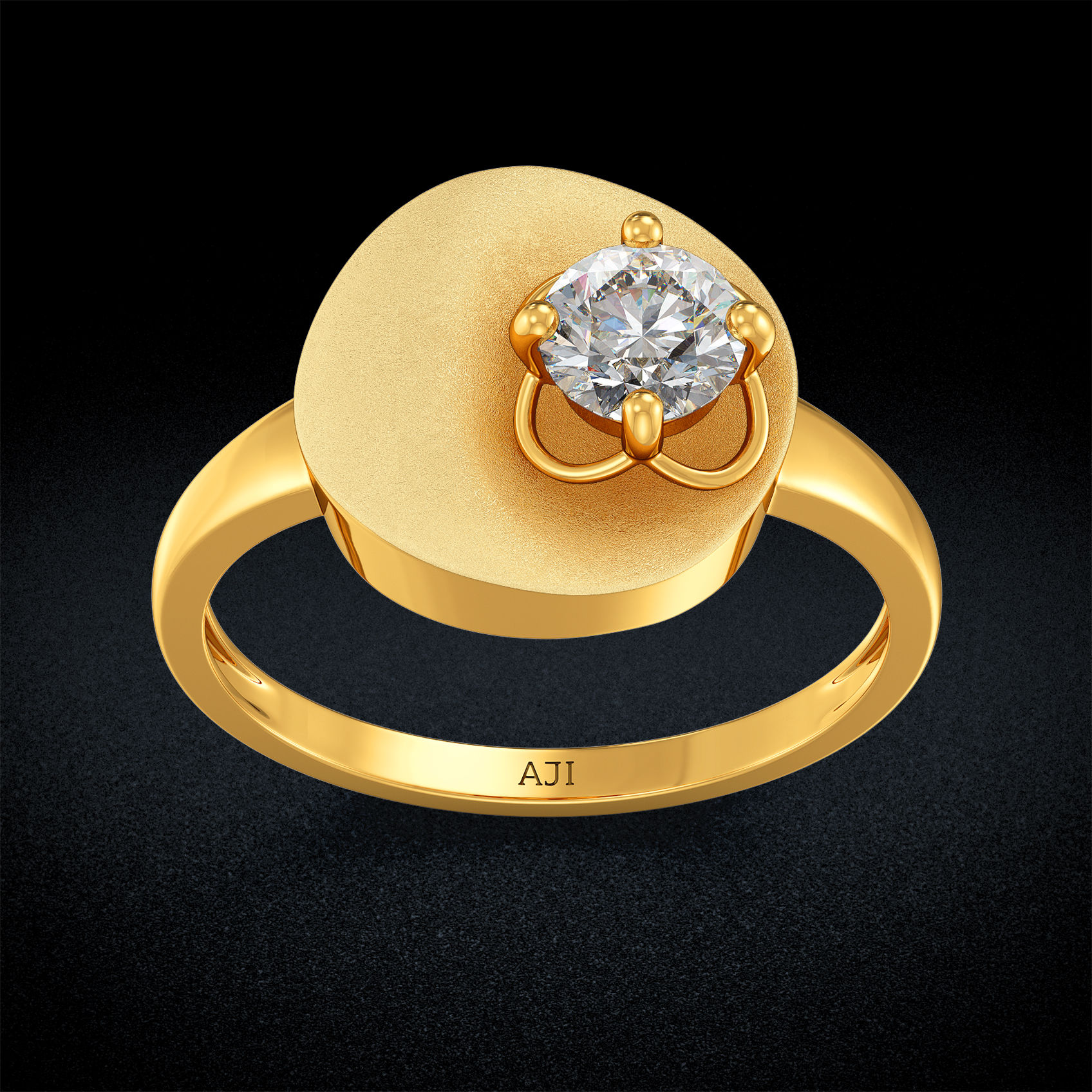 Floral Women Gold Ring image