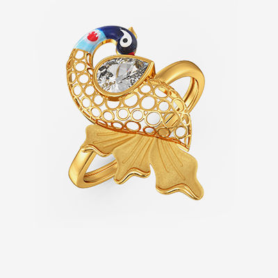 Peacock Brilliance Golden Ring alternate view 1