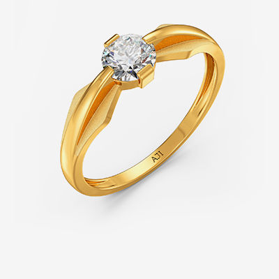 Sparkle Women Gold Ring alternate view 1