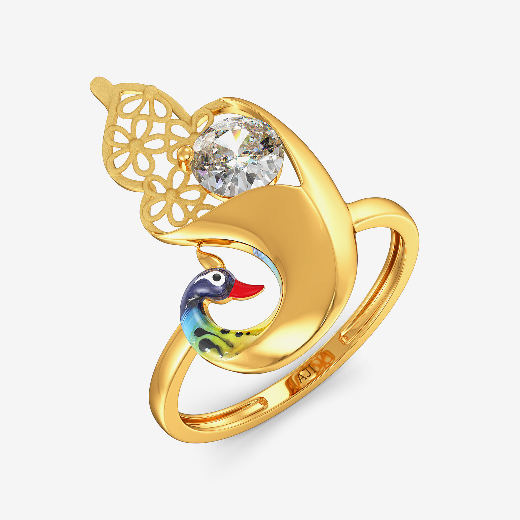 Eternal Peacock Radiance Ring