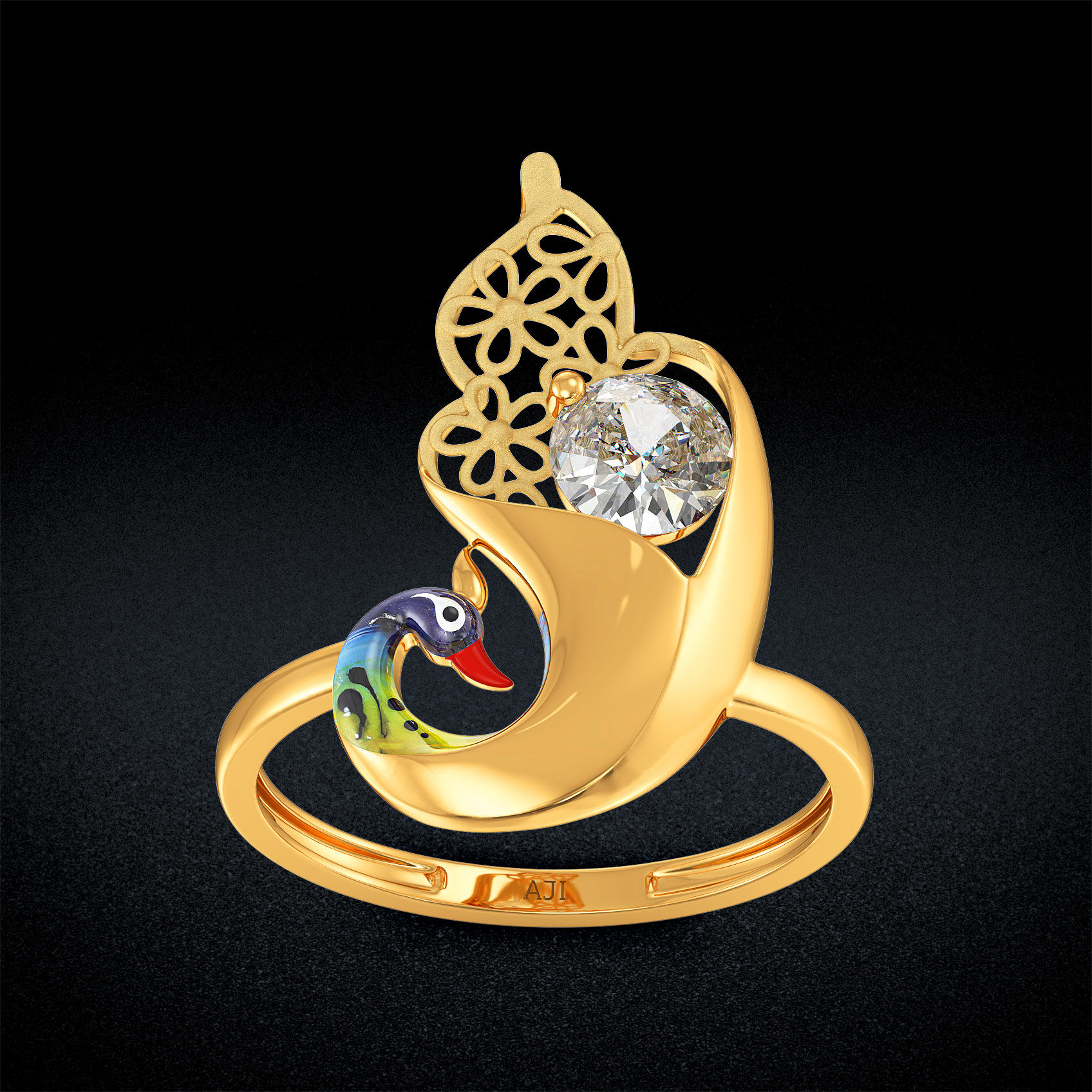 Eternal Peacock Radiance Ring image