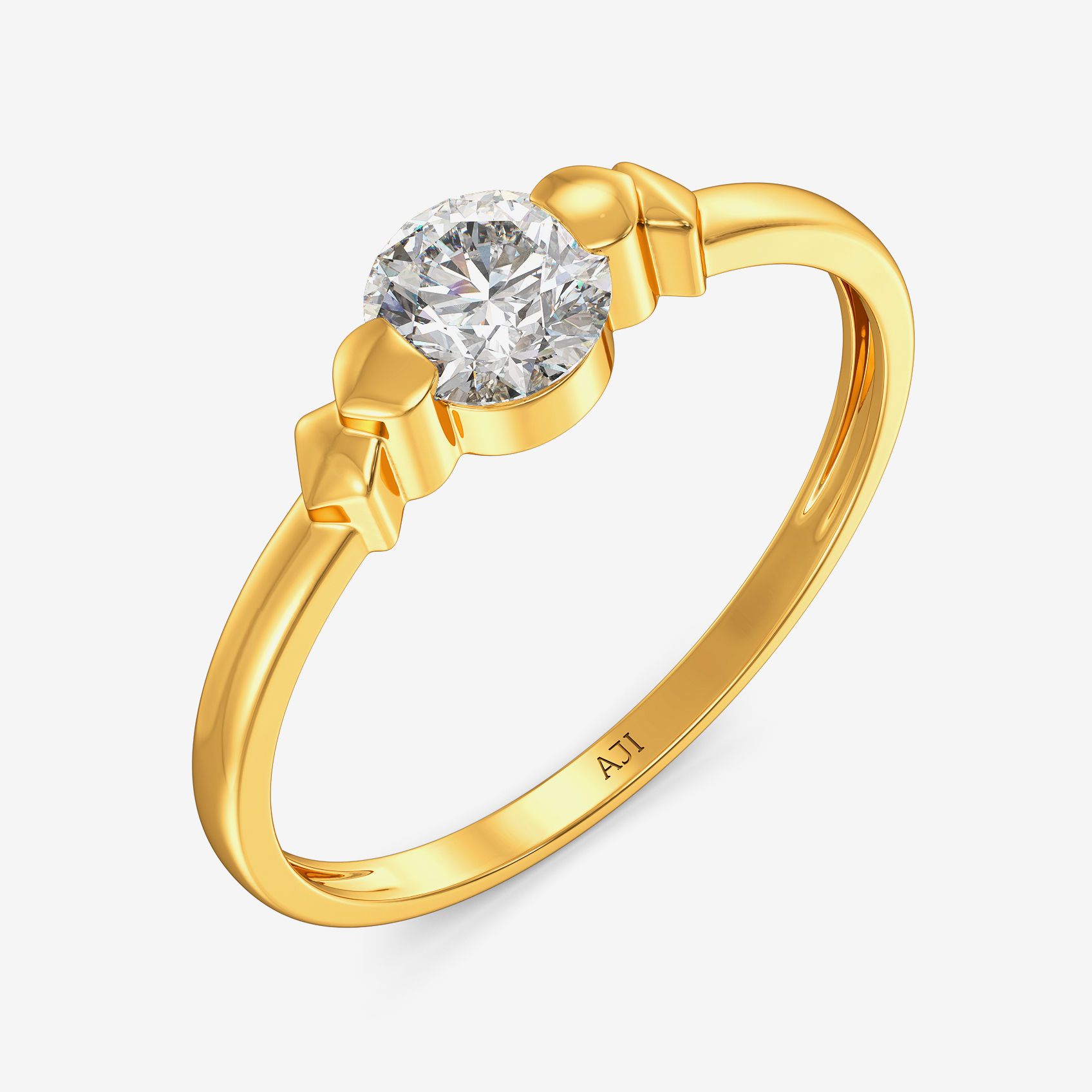 Solo pebble Women Gold Ring