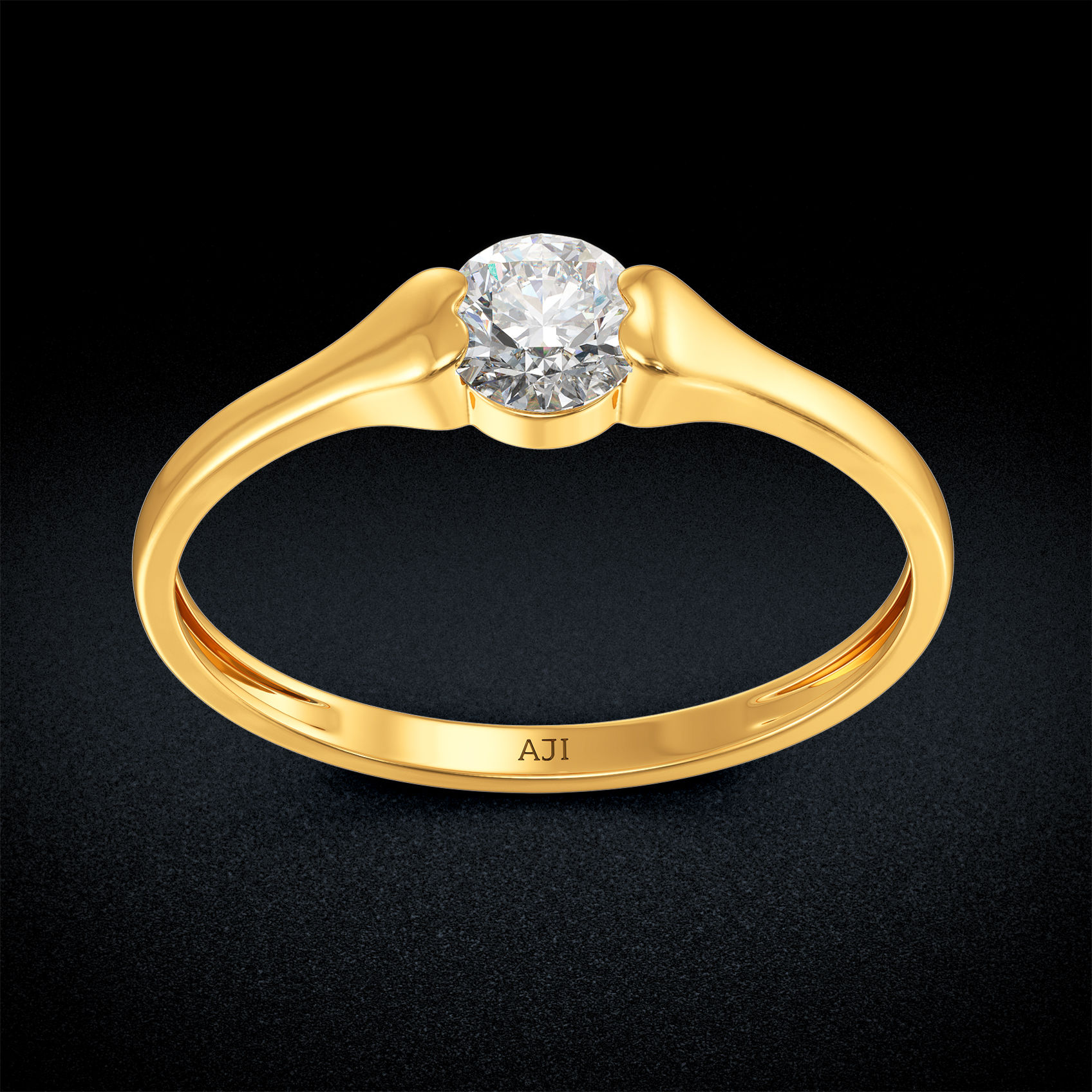 Shimmer Women Gold Ring image