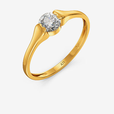 Shimmer Women Gold Ring alternate view 1