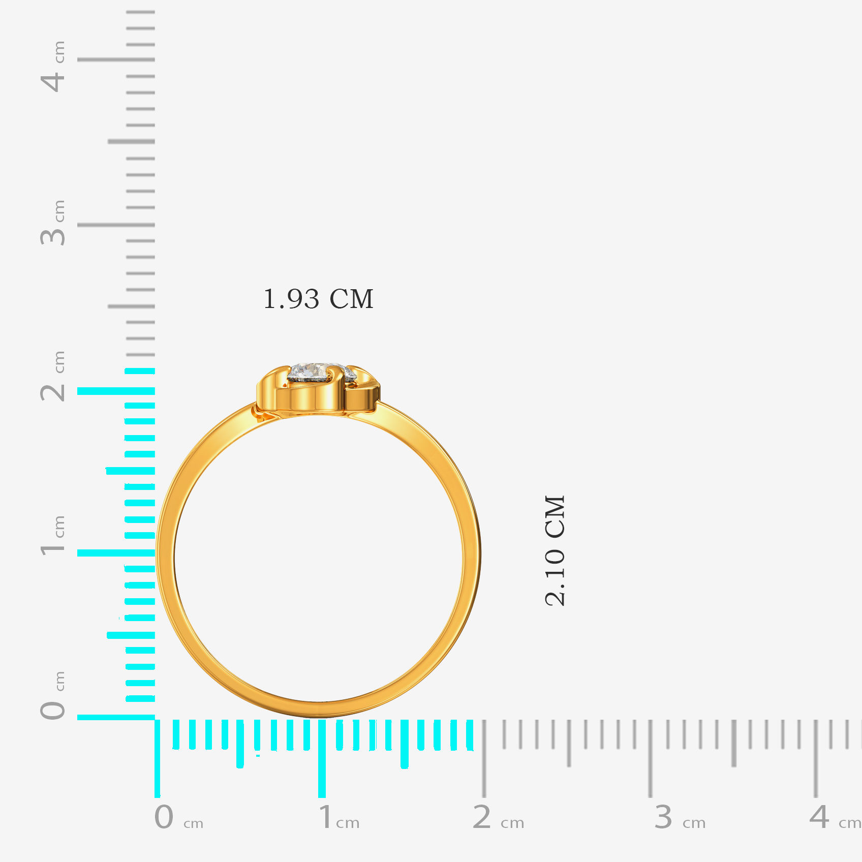 Glisten Women Gold Ring image