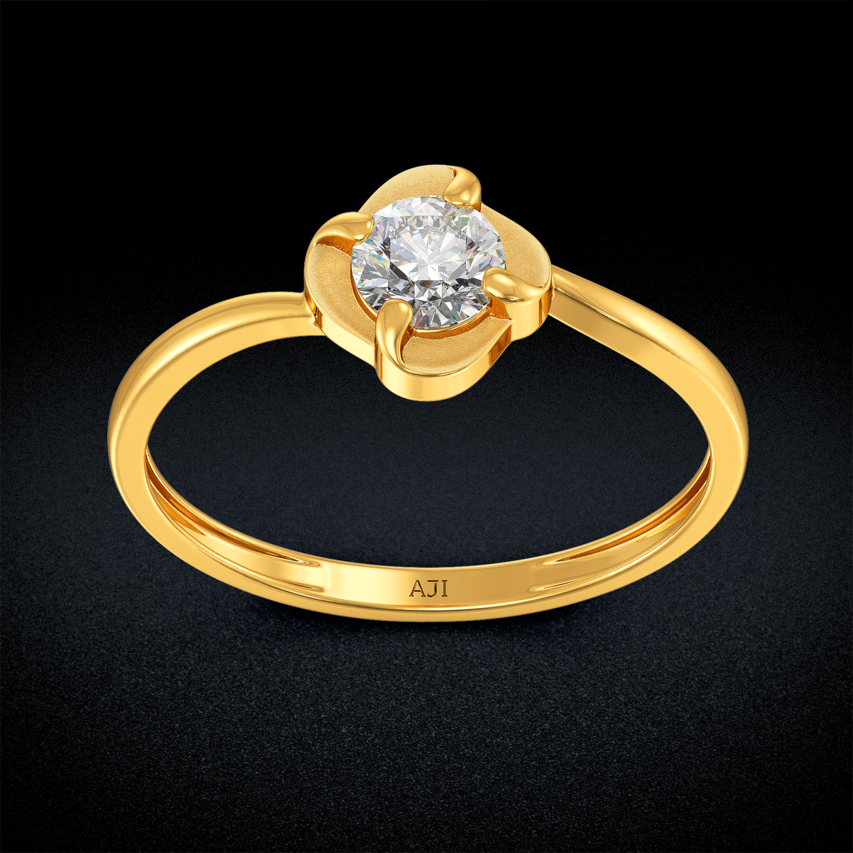 Glisten Women Gold Ring image