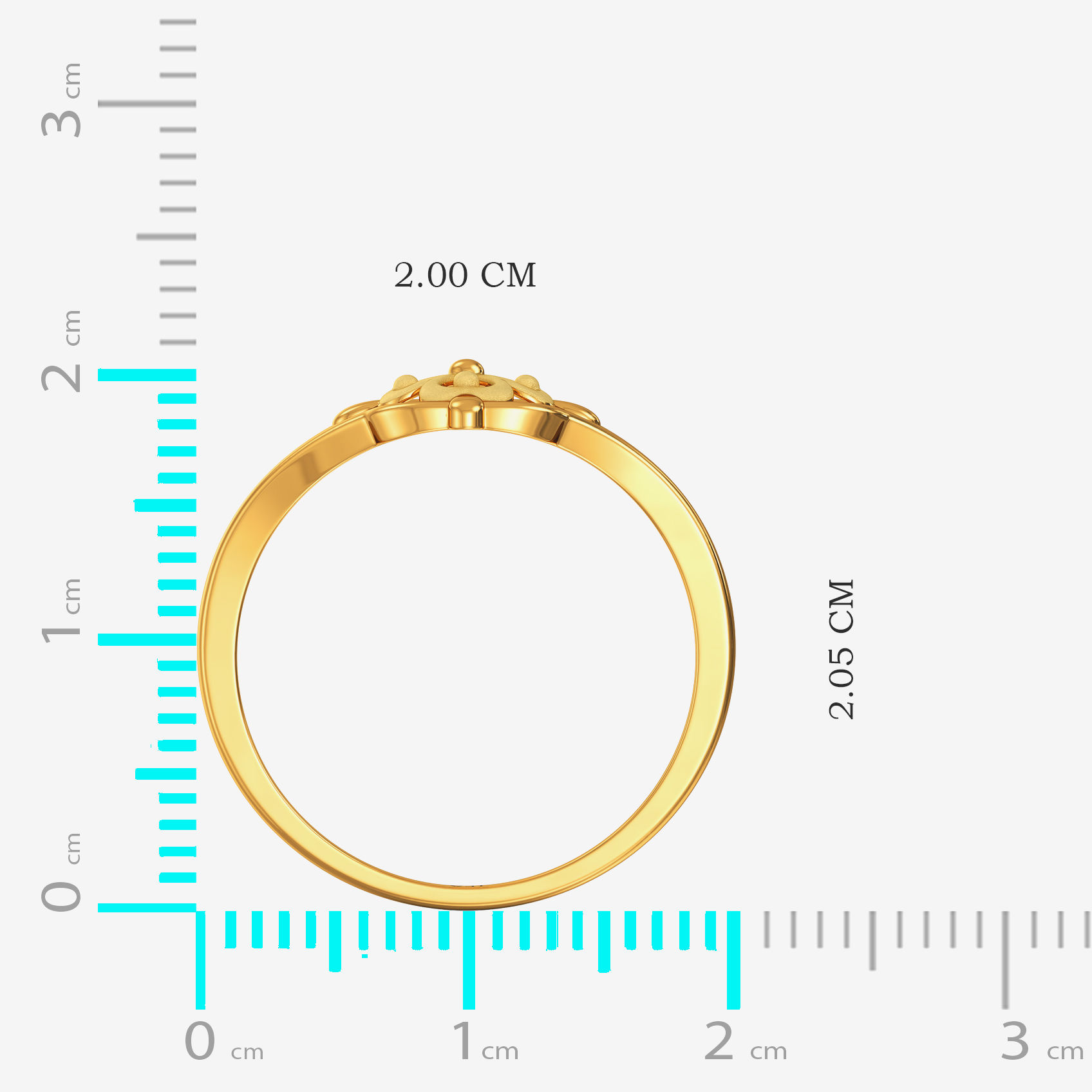 Golden Blossom Symphony Ring image