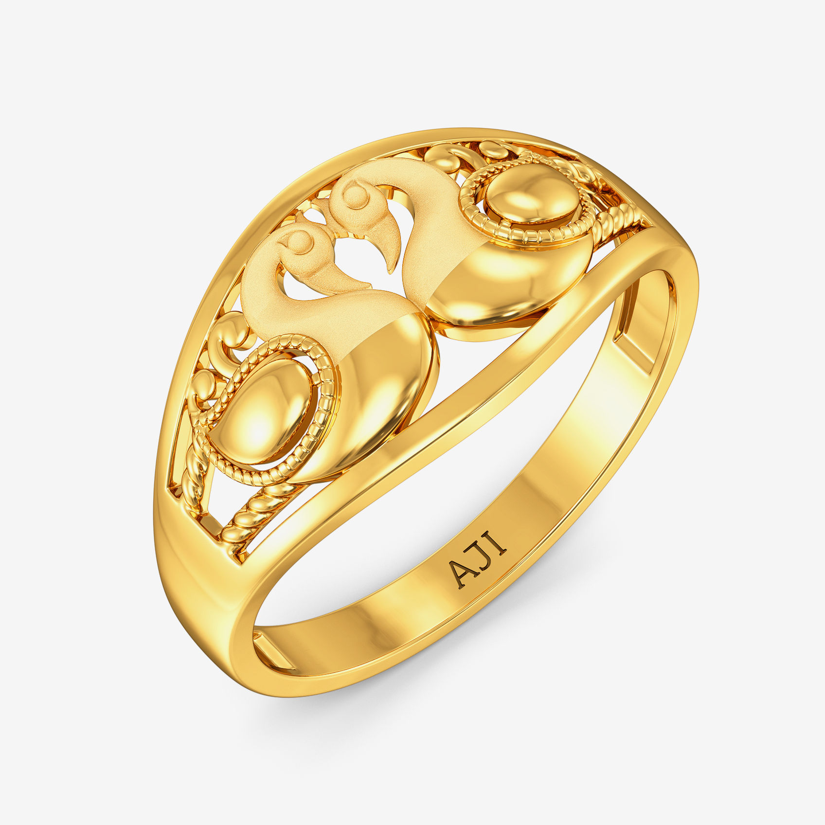 Swan Serenity Gold Ring