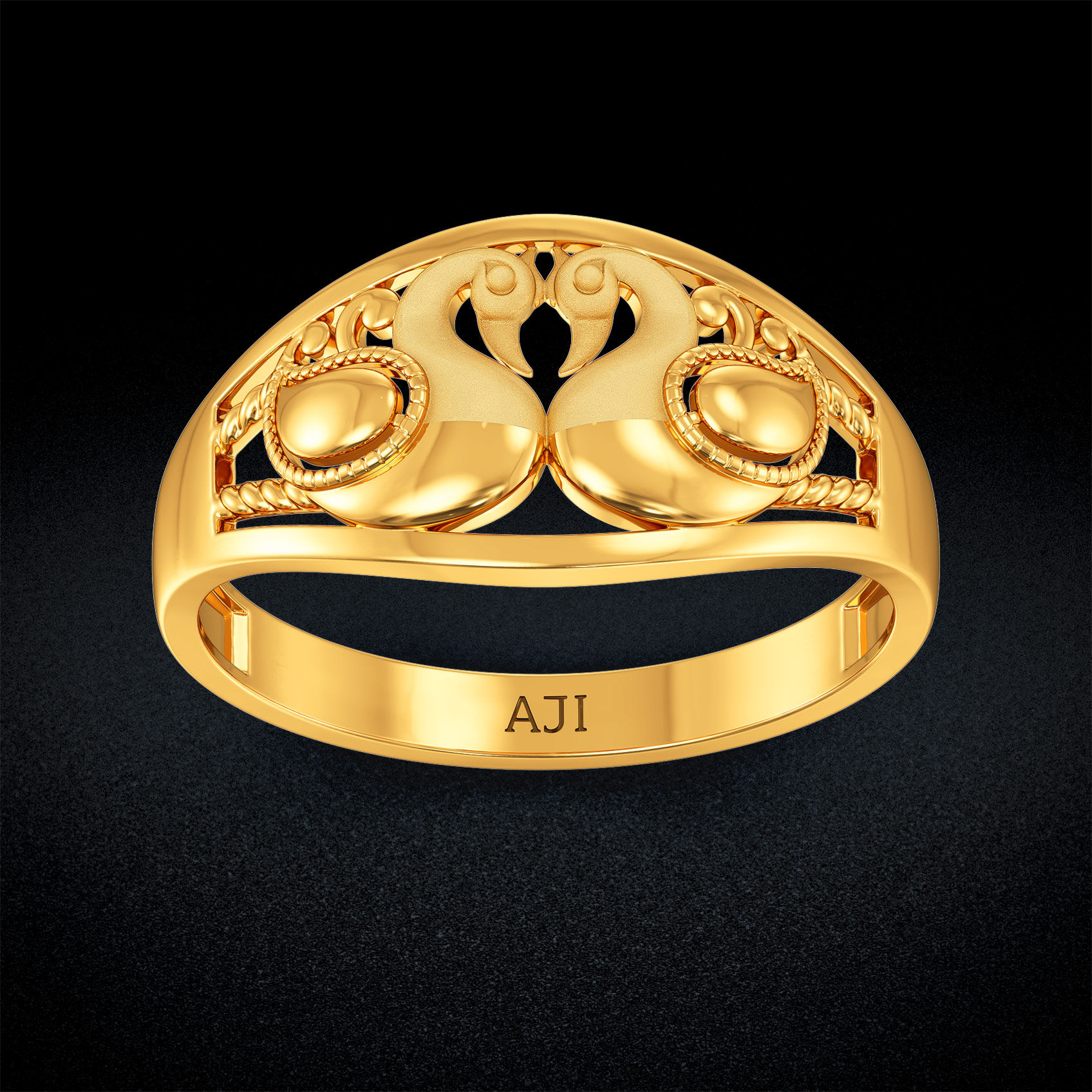 Swan Serenity Gold Ring image