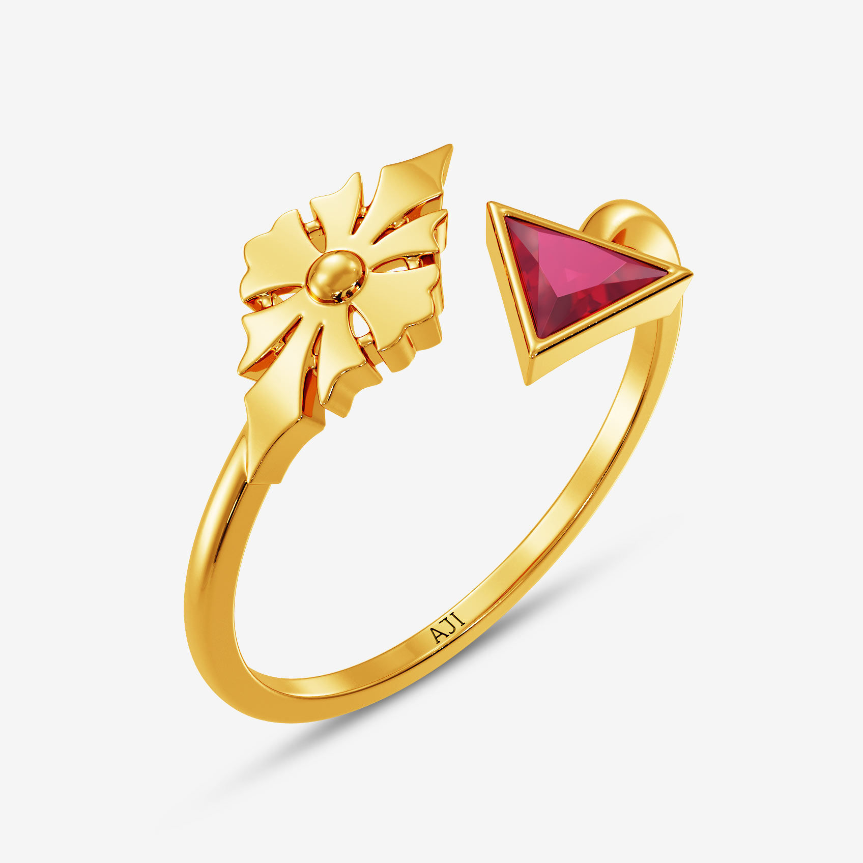 Scalene Gold Women Ring