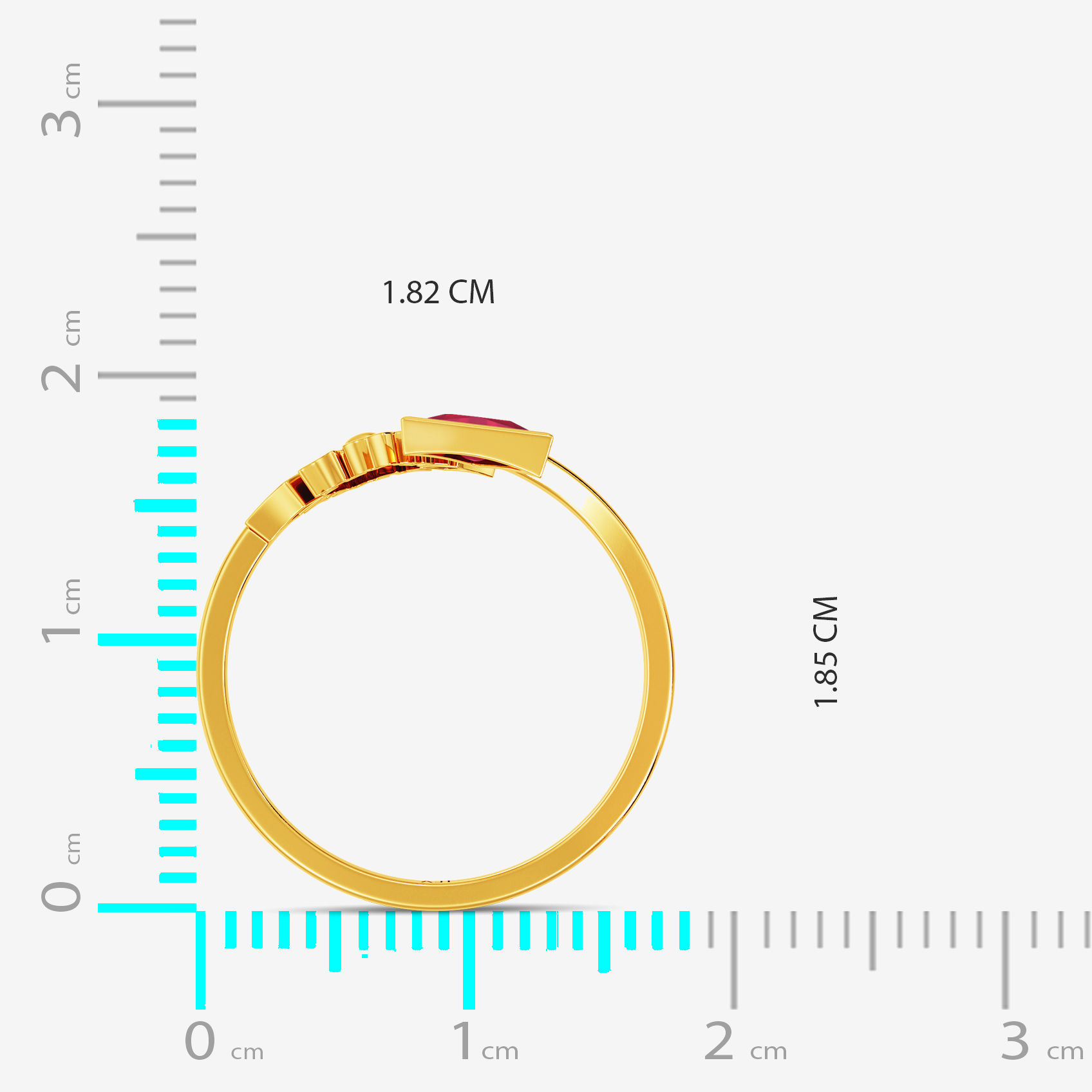 Scalene Gold Women Ring image