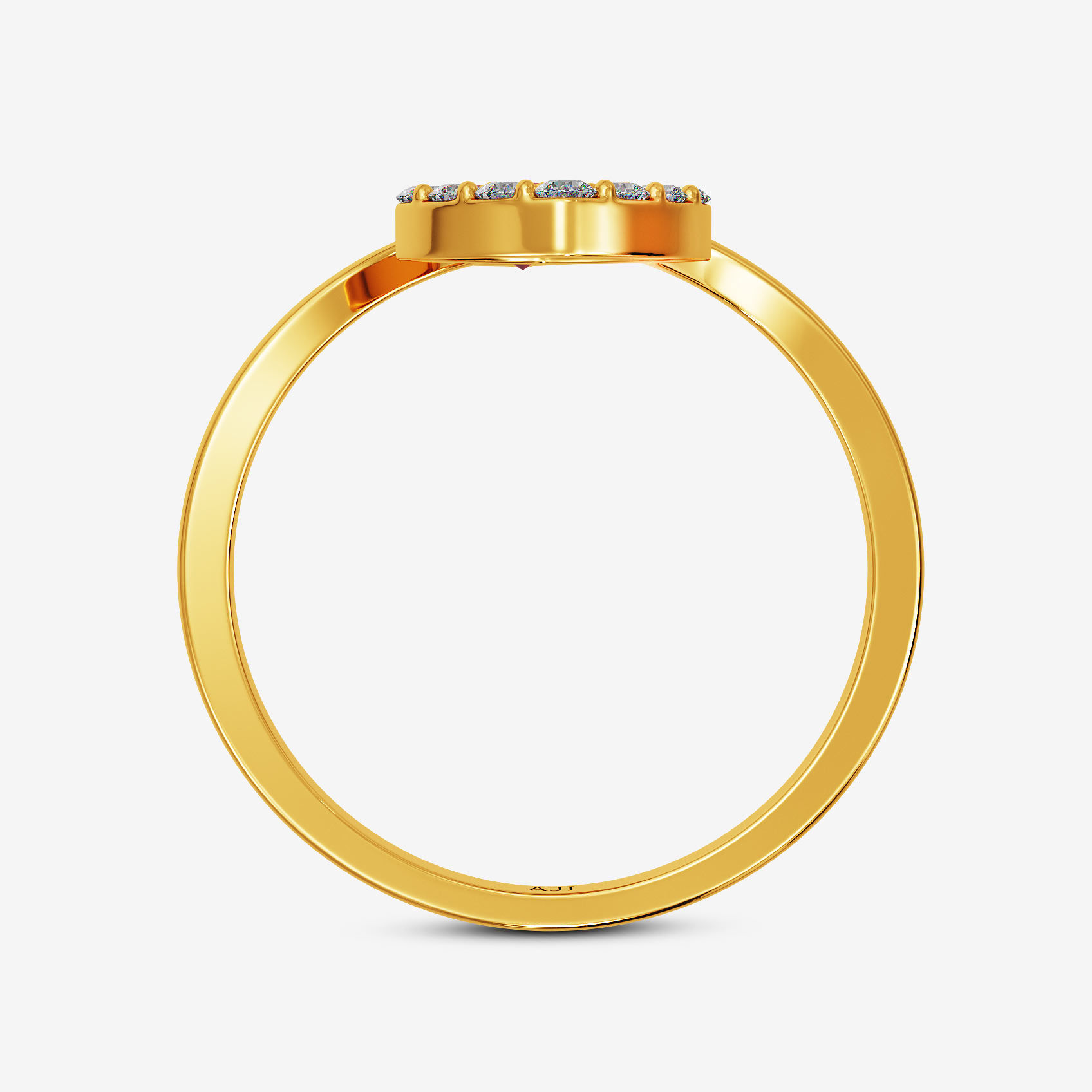 Squared Gold Women Ring image