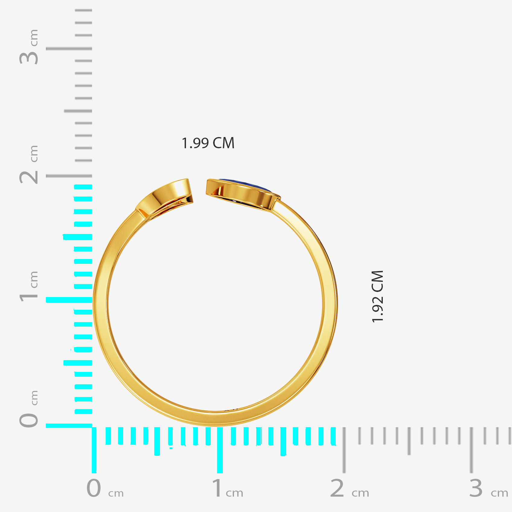 Petal Gold Women Ring image