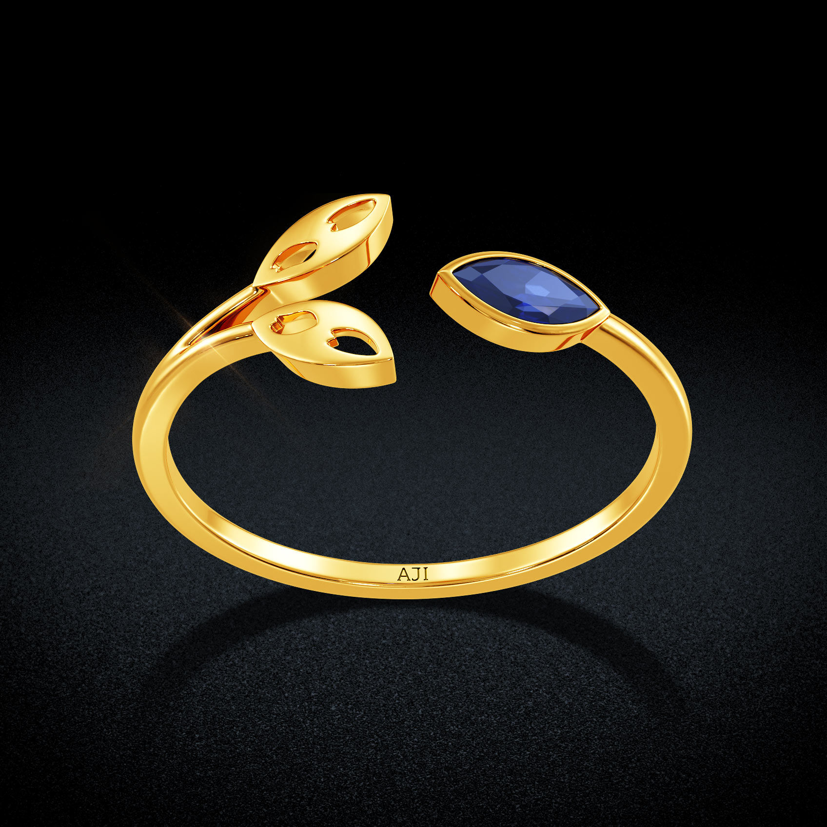 Petal Gold Women Ring image