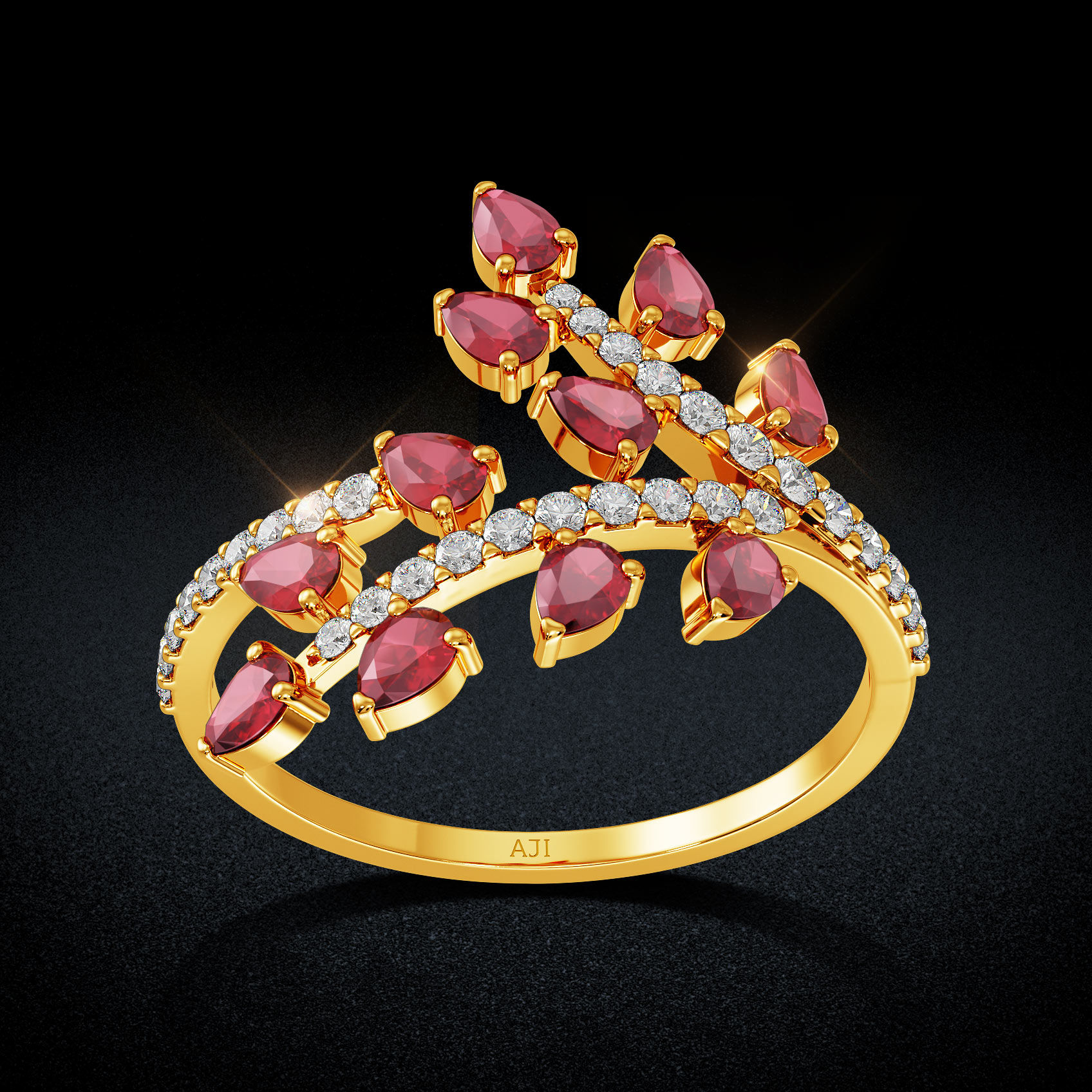 Wreath Gold Women Ring image