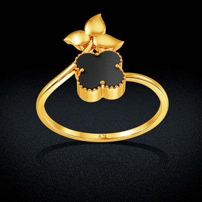 Rosette Gold Women Ring alternate view 2