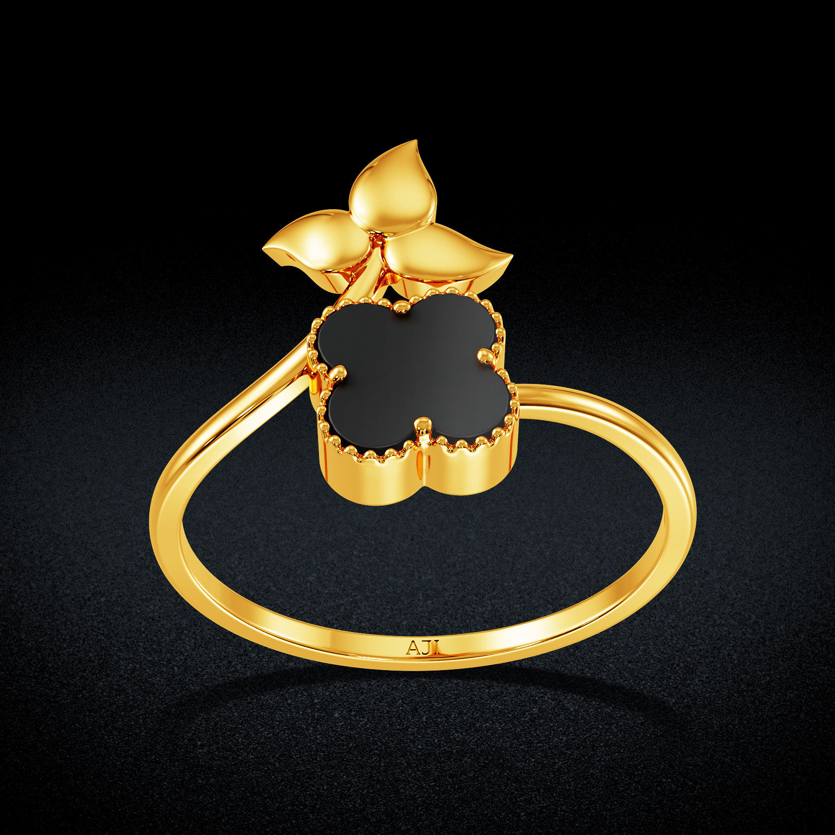 Rosette Gold Women Ring image