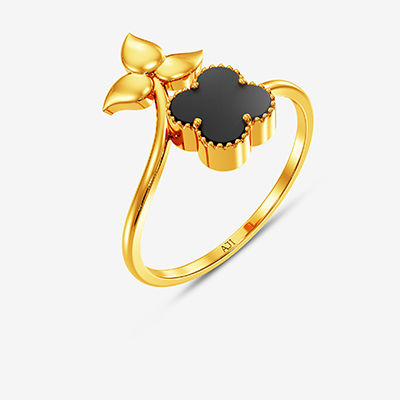 Rosette Gold Women Ring alternate view 1
