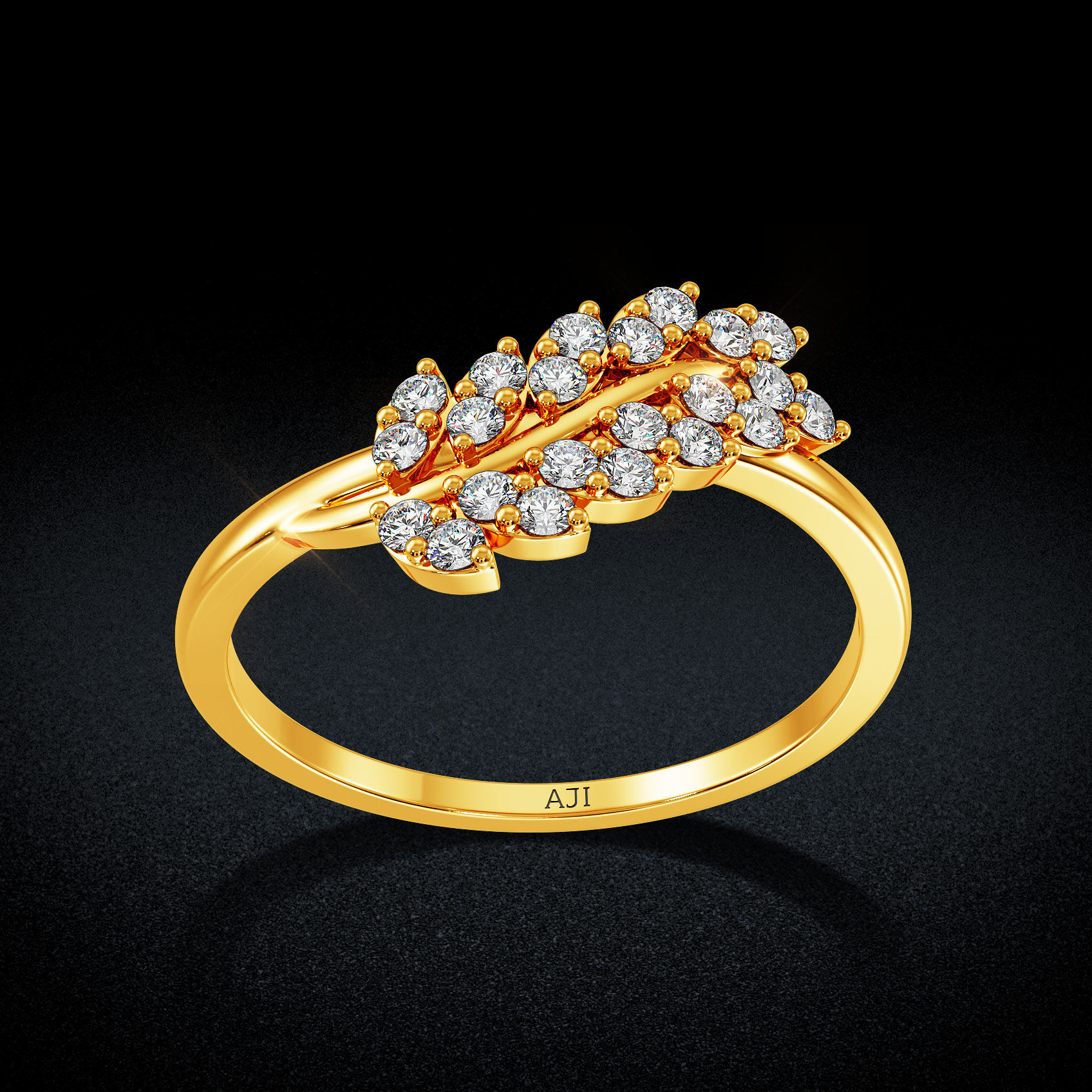 Leaf Gold Women Ring image