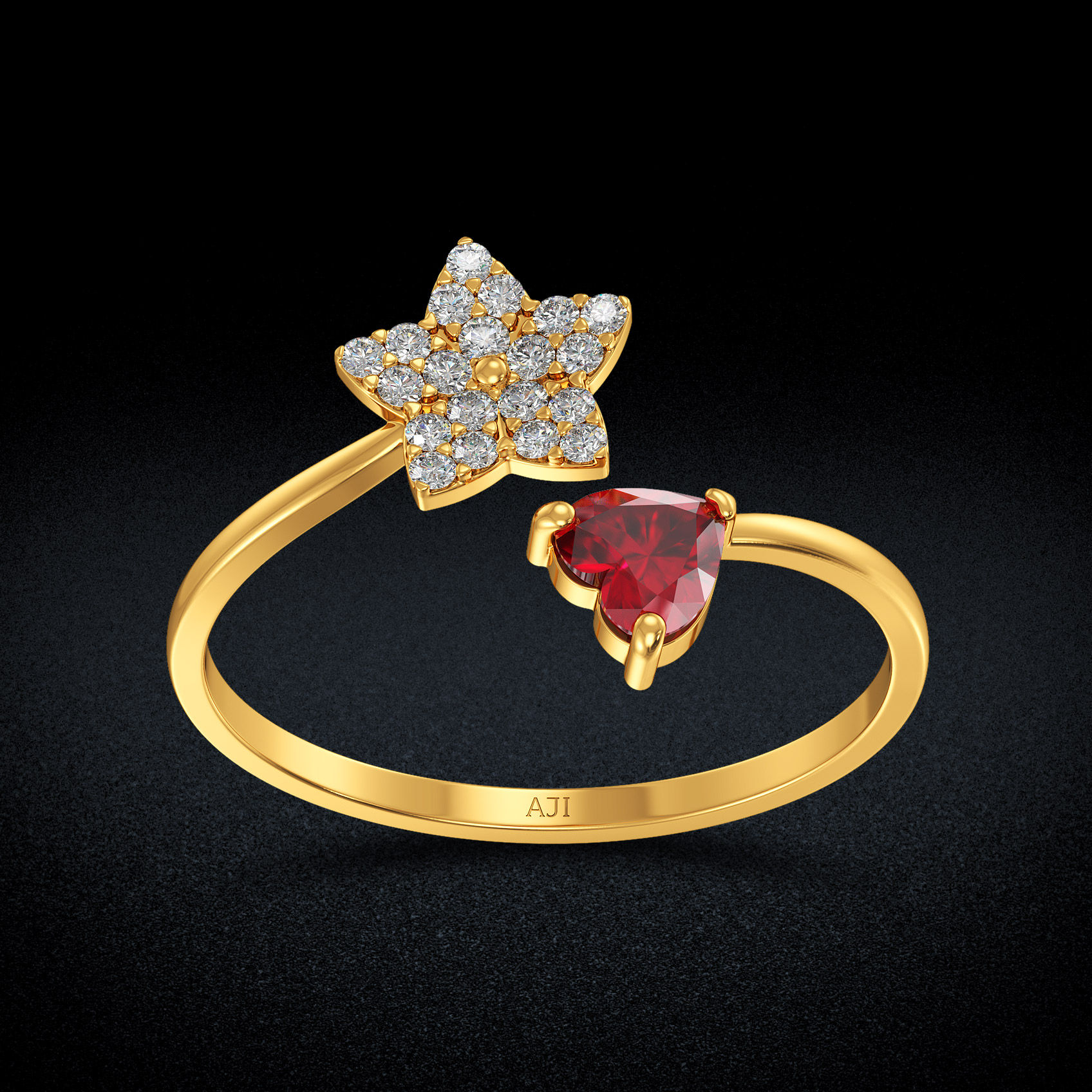 Aster Gold Women Ring image
