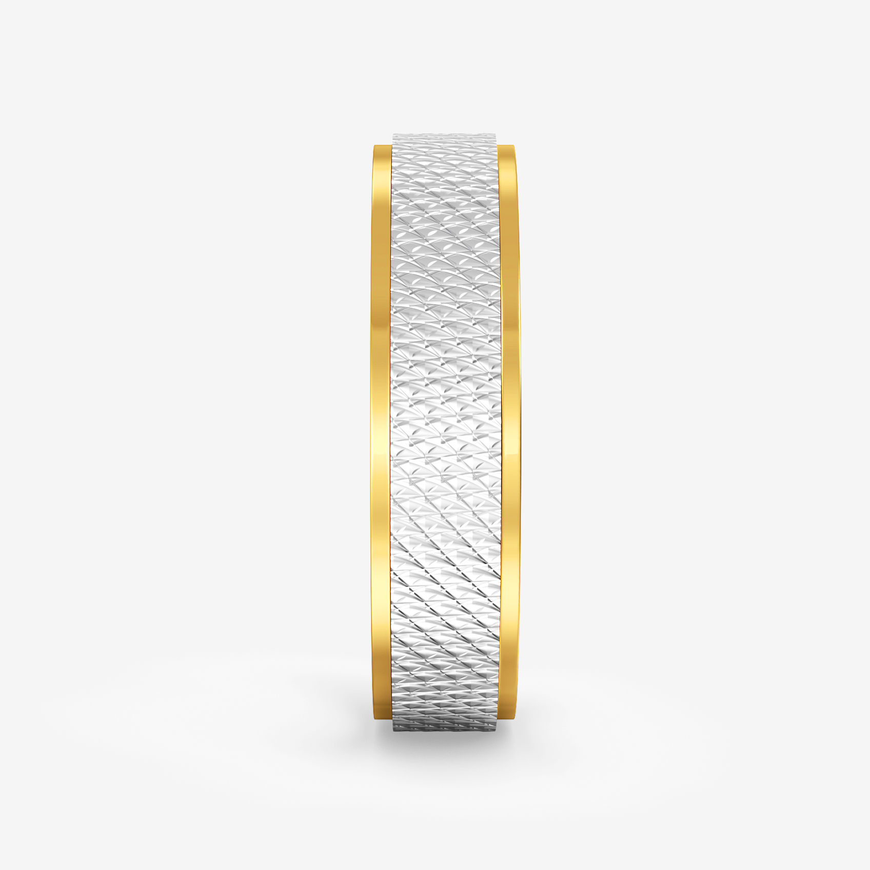 Sovereign Textured Gold Mens Ring alternate view 1