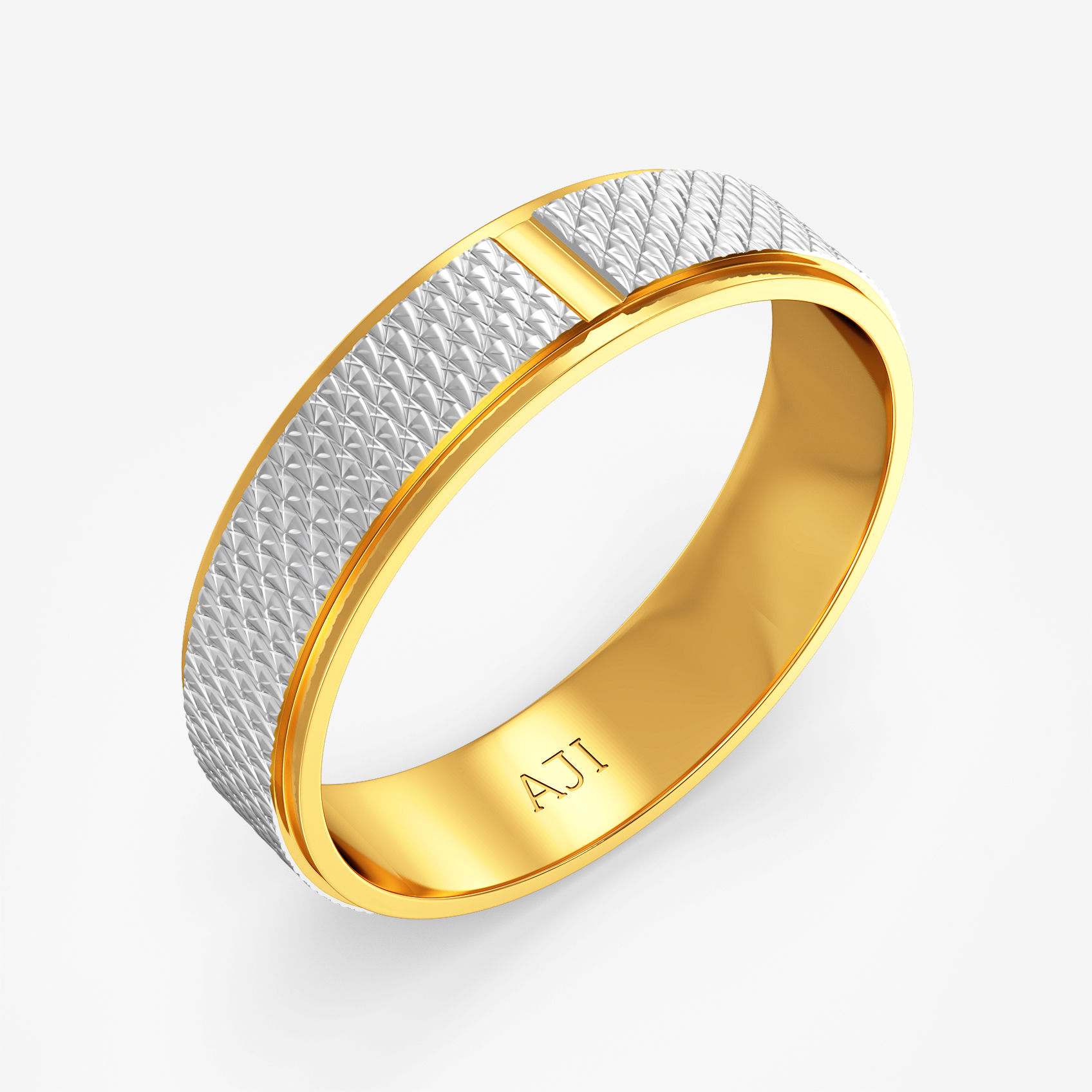 Sovereign Textured Gold Womens Ring