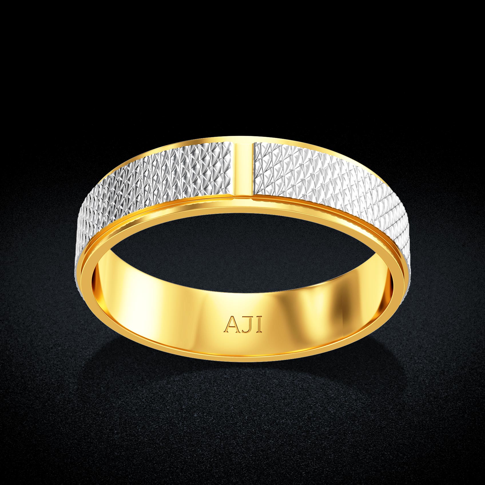 Sovereign Textured Gold Womens Ring image