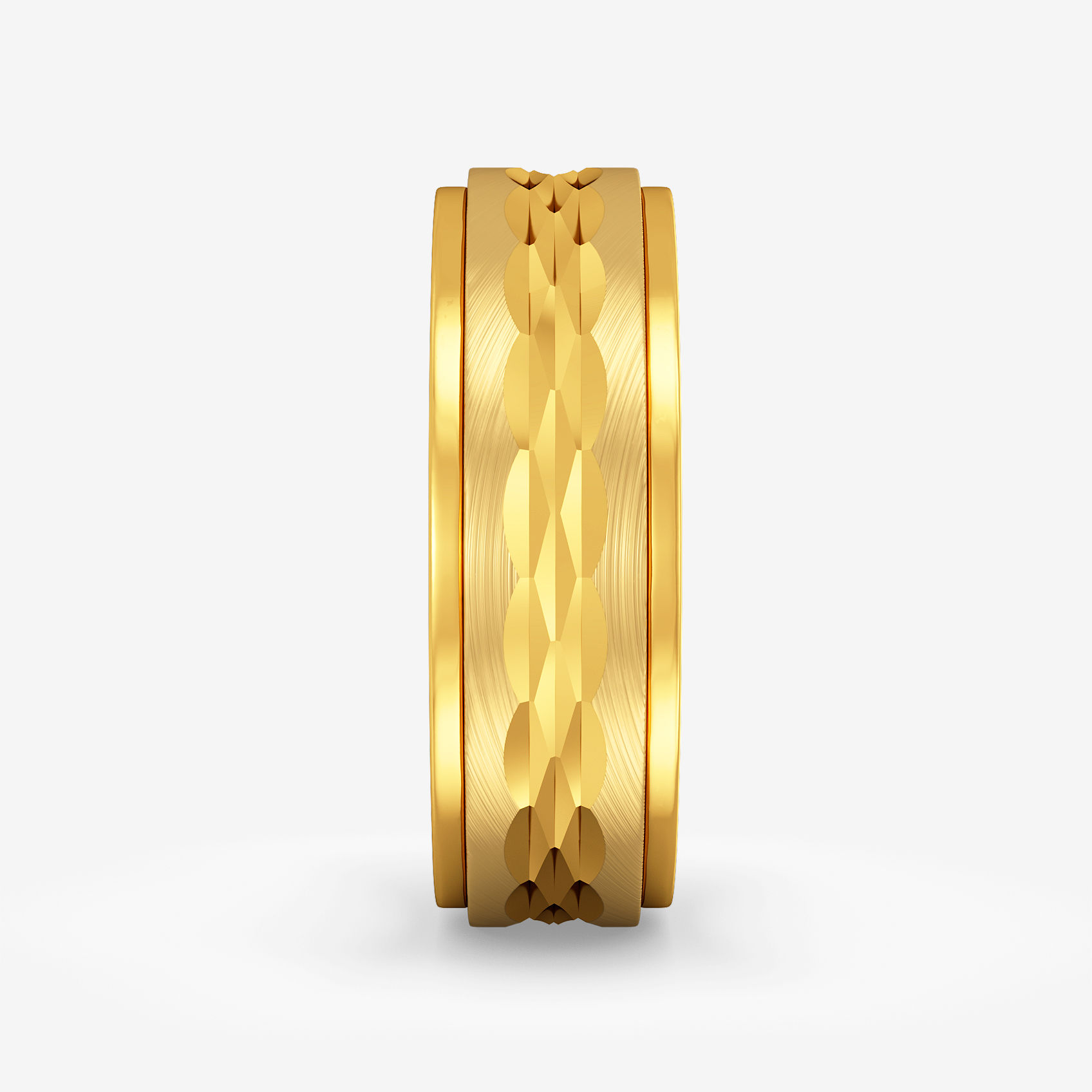 Noble Texture Gold Womens Ring alternate view 1