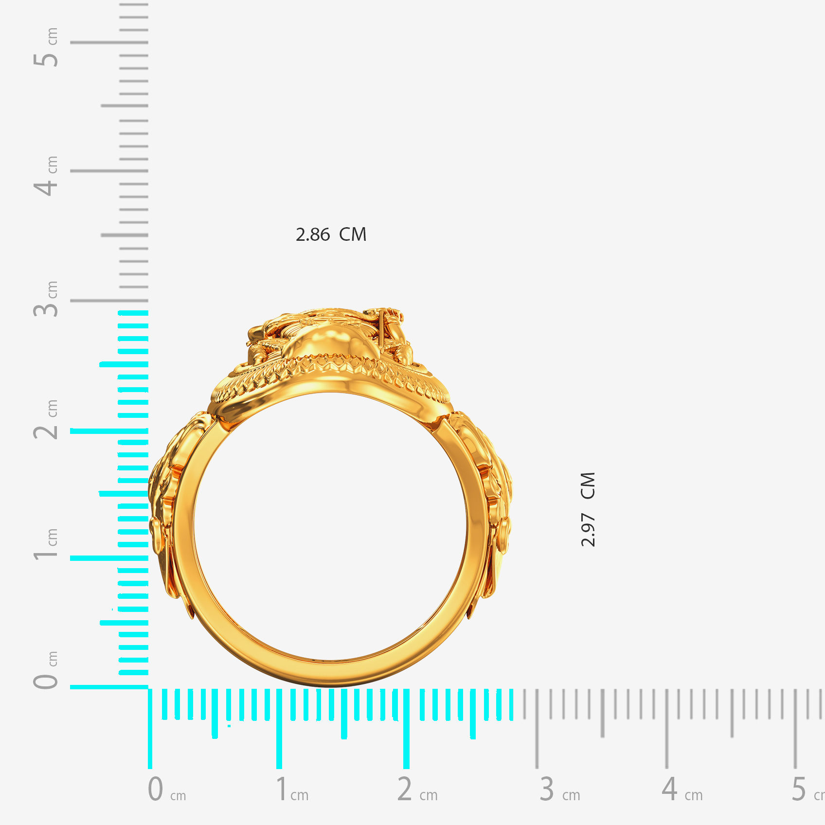 Lord Kartikeya Heritage Gold Ring alternate view 3