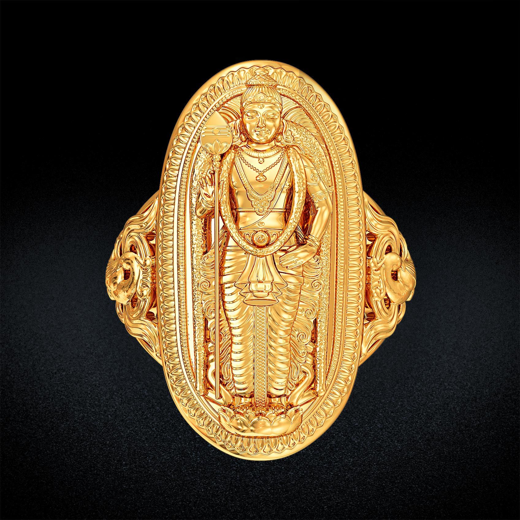 Lord Kartikeya Heritage Gold Ring image