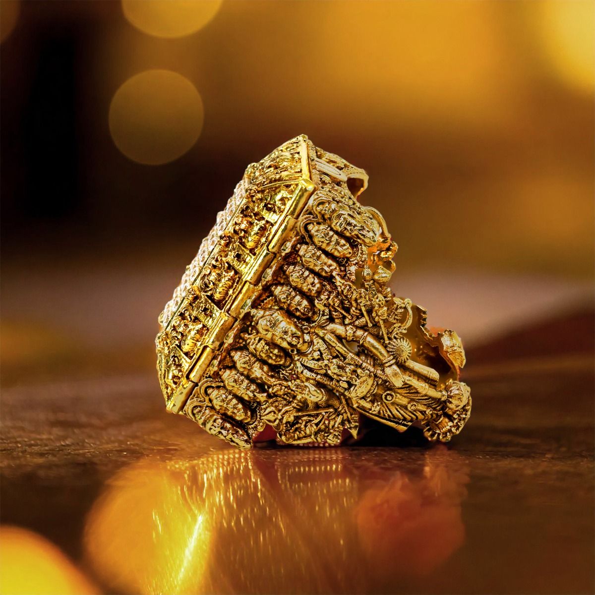 Glorious Vishnu Swaroop Gold Ring alternate view 1