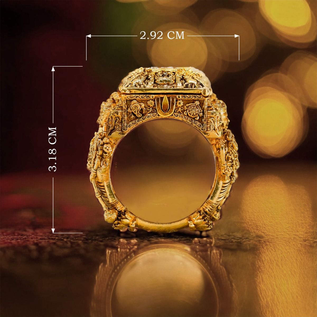 Glorious Vishnu Swaroop Gold Ring alternate view 3
