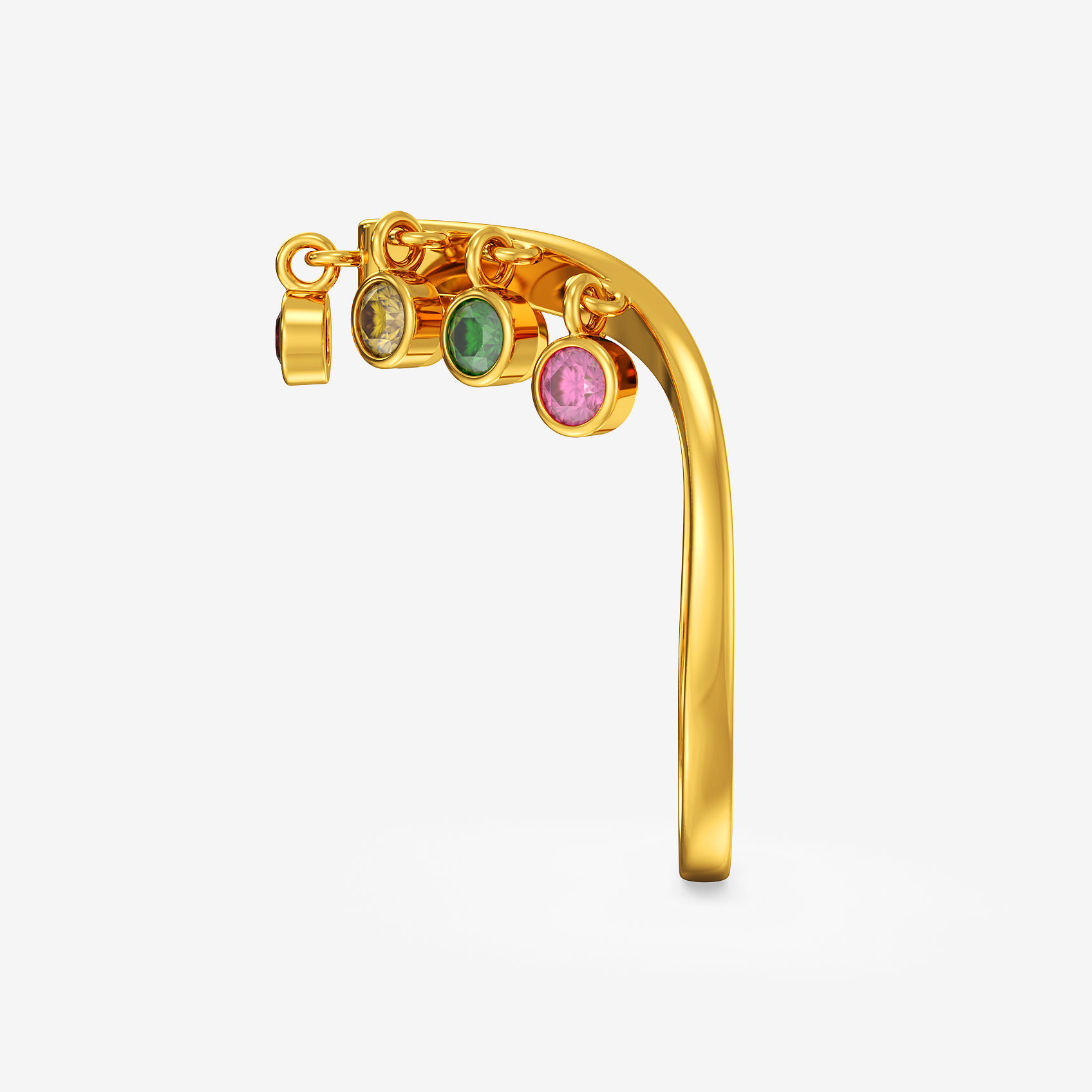 Stone-Encrusted Gold Vanki Ring alternate view 1